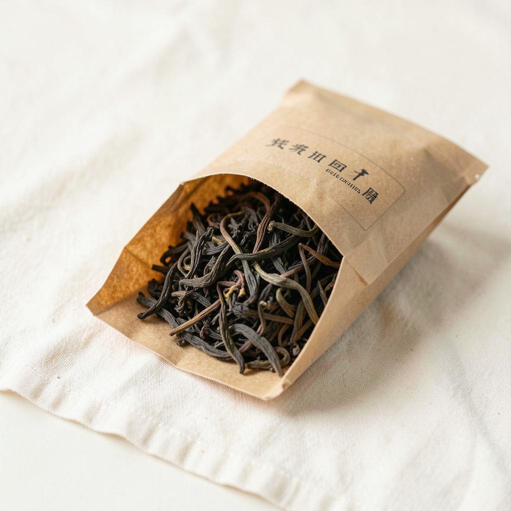 Rolled oolong tea leaves
