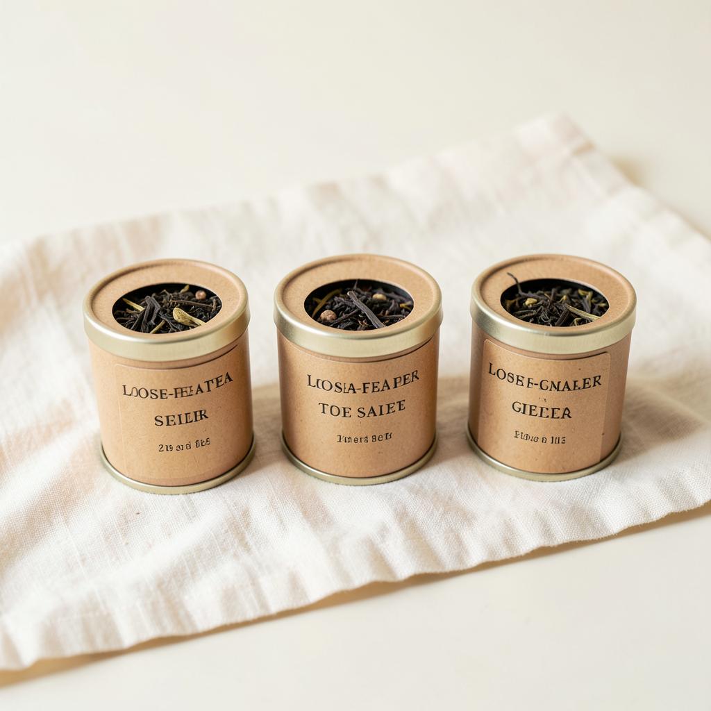 Sampler tins of loose-leaf tea